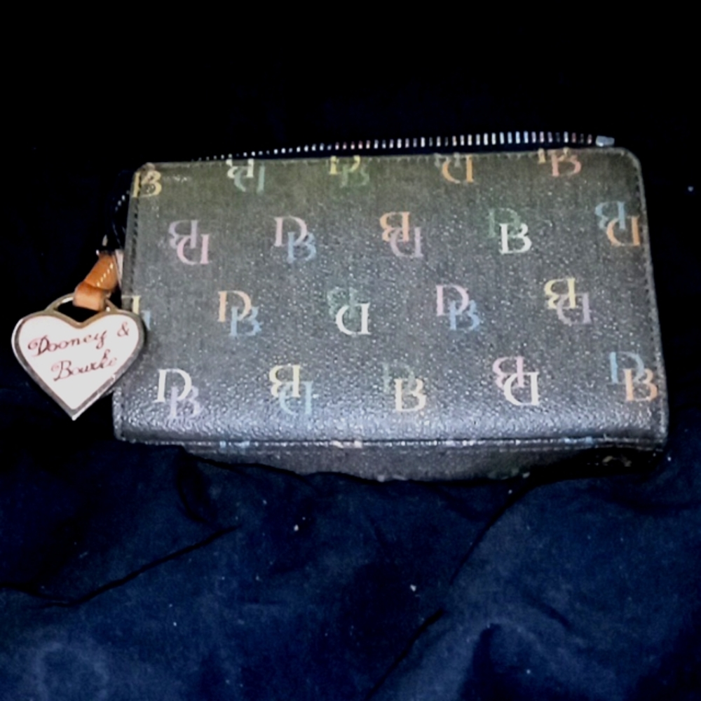 Dooney & Bourke rainbow monogram wallet
